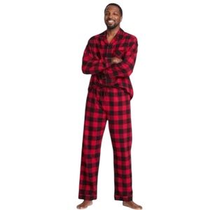 WONDERSHOP Red / Black Plaid Men's Pajama Set Size XL — Worn 1X for Photos